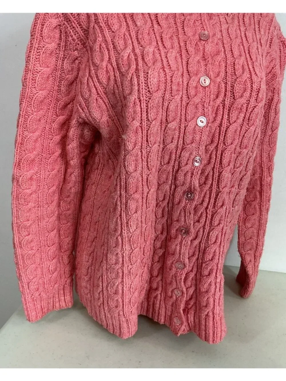 Vintage Wool Cardigan Sweater Womens XL